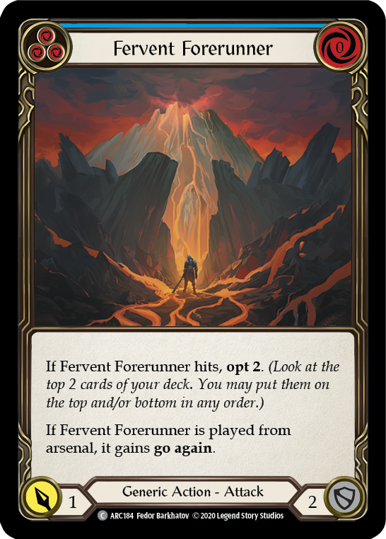 Fervent Forerunner (Blue) [ARC184] Unlimited Normal - Duel Kingdom