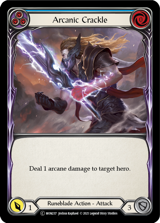 Arcanic Crackle (Blue) [U-MON237] Unlimited Normal - Duel Kingdom