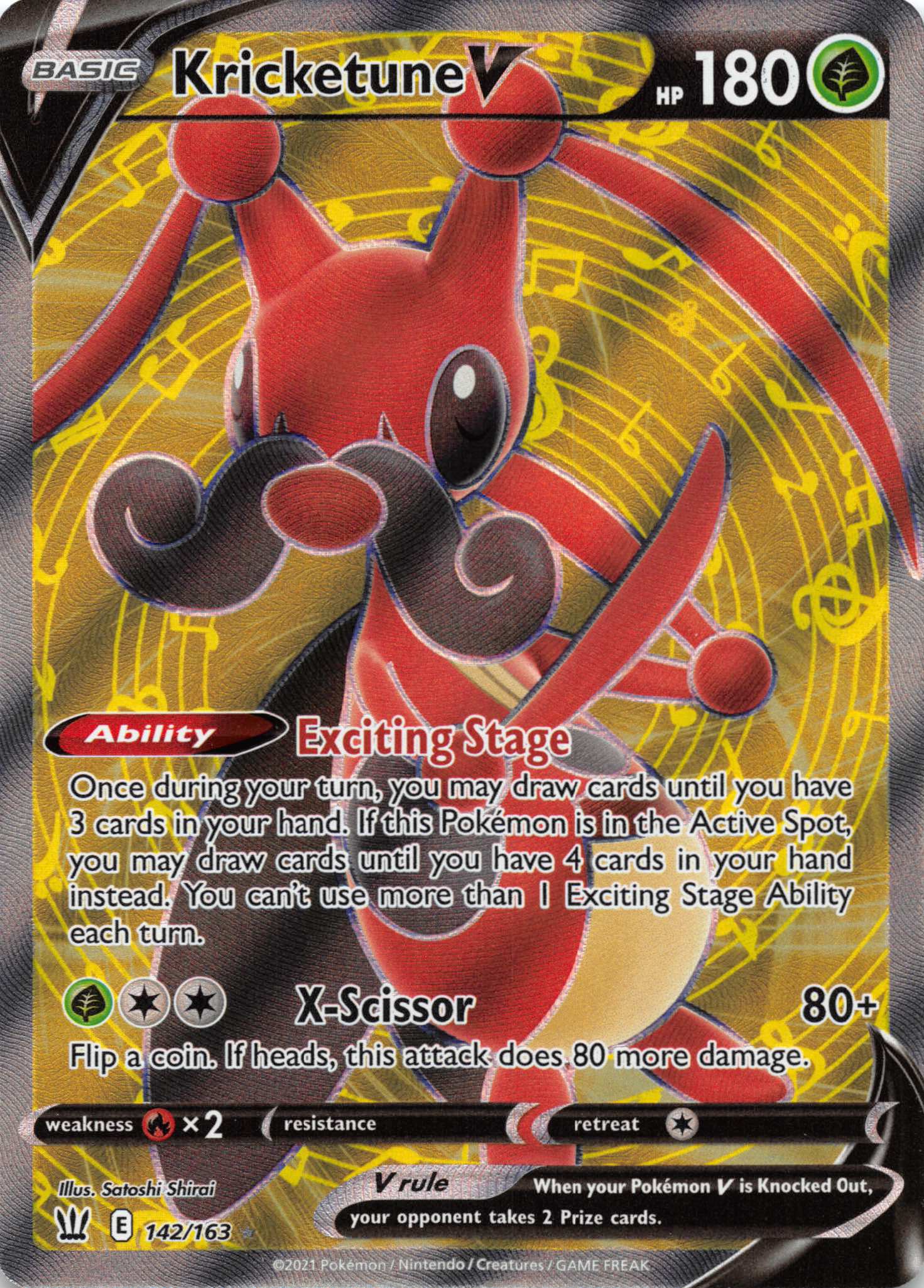 Kricketune V (Full Art) [142/163] [SWSH05: Battle Styles]