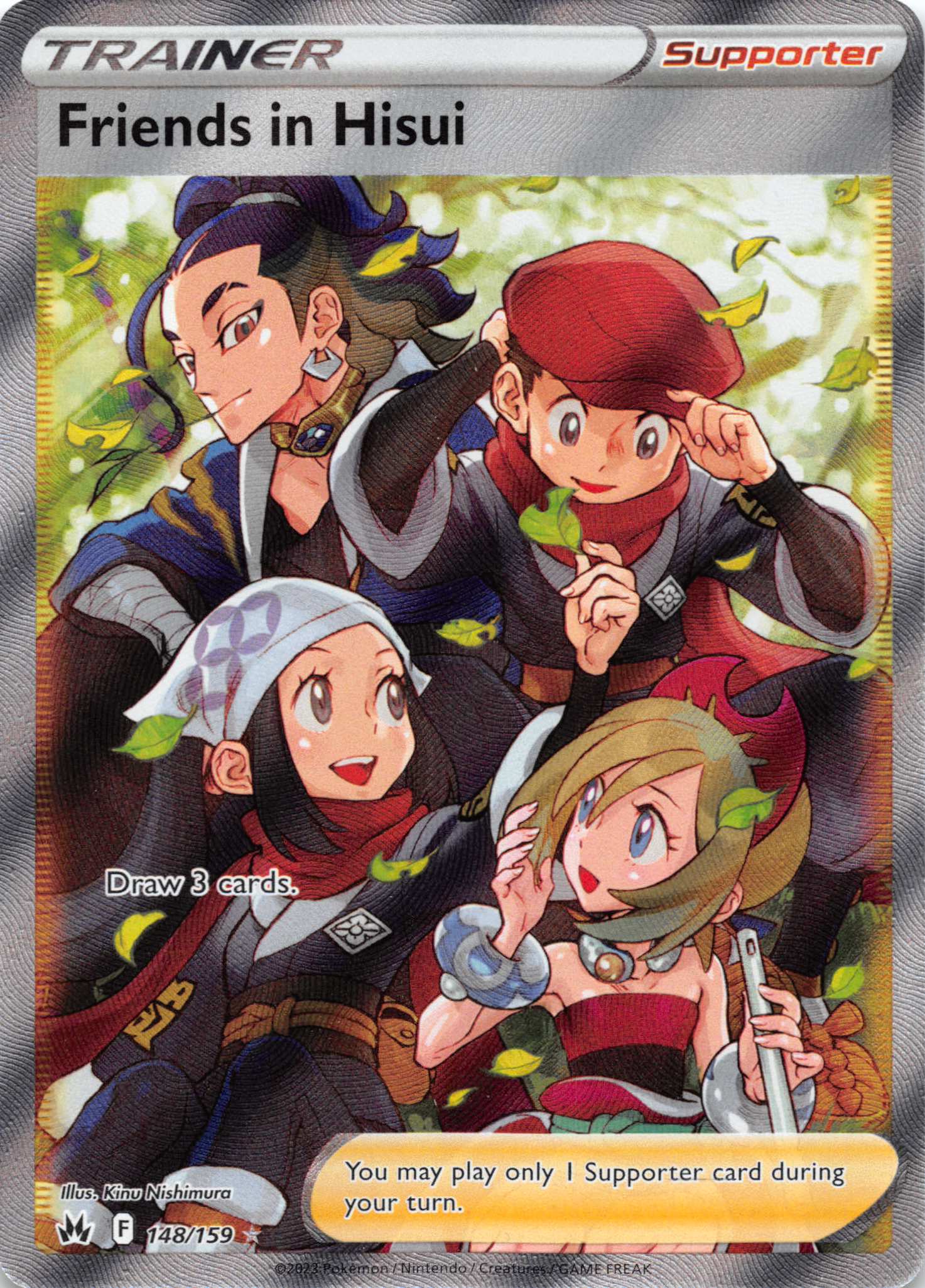 Friends in Hisui (148/159) (Full Art) [Sword & Shield: Crown Zenith]