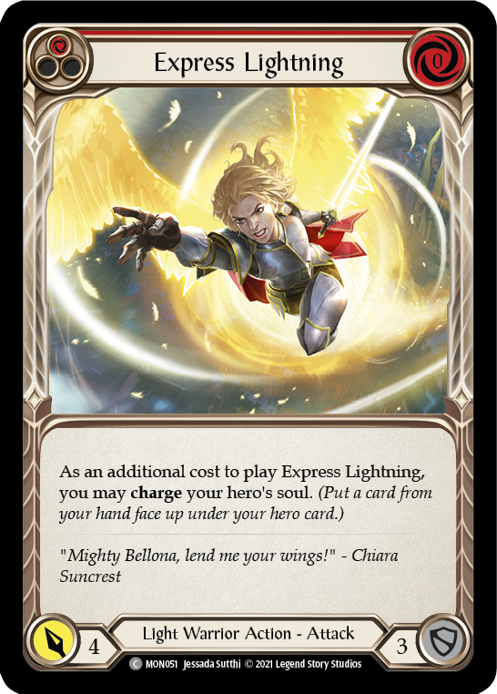 Express Lightning (Red) [MON051] 1st Edition Normal - Duel Kingdom