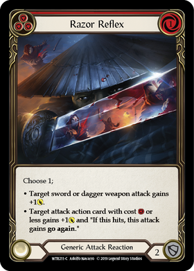 Razor Reflex (Blue) [WTR211-C] Alpha Print Rainbow Foil - Duel Kingdom