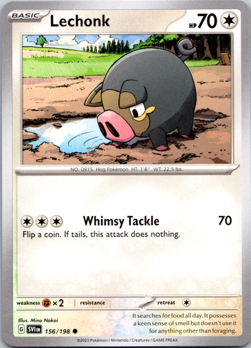 Lechonk - 156/198 [156] - (SV01 Scarlet & Violet Base Set)