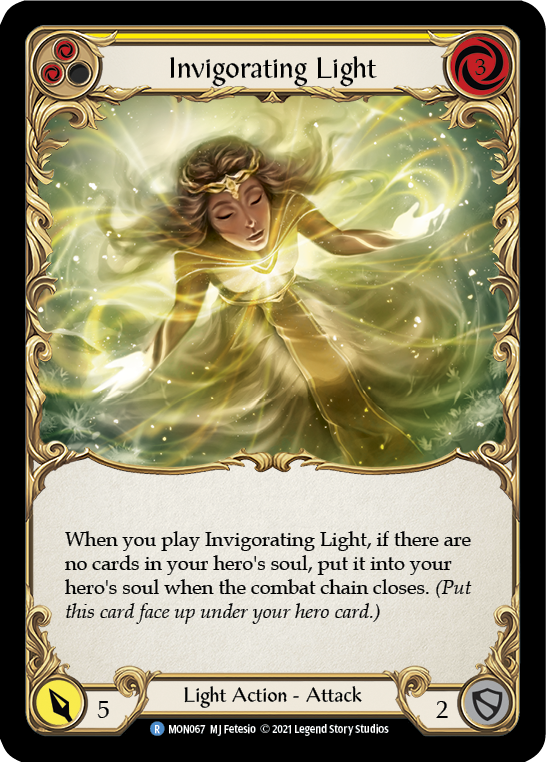 Invigorating Light (Yellow) [MON067] 1st Edition Normal - Duel Kingdom