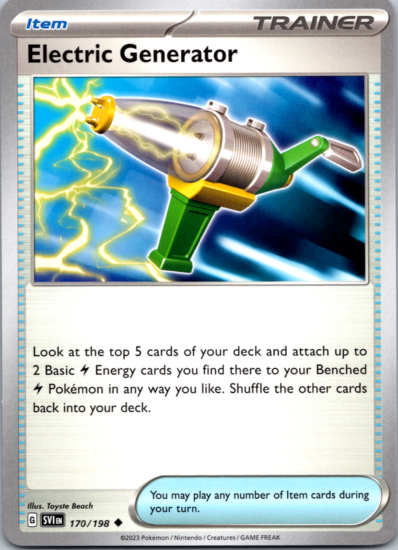 Electric Generator [170] - (SV01 Scarlet & Violet Base Set)