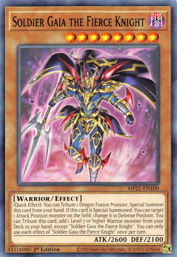 Soldier Gaia The Fierce Knight [MP21-EN100] Common - Duel Kingdom