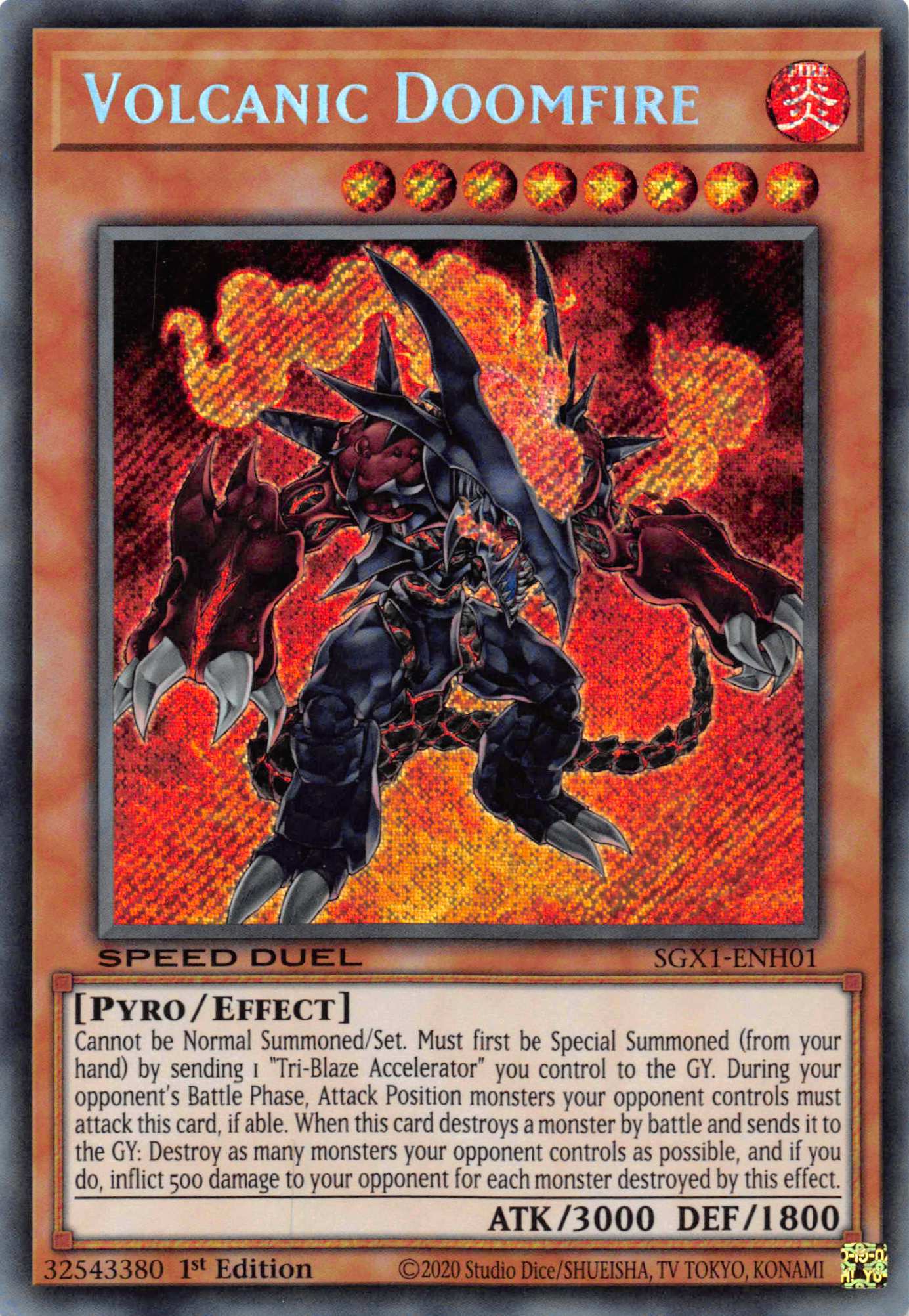 Volcanic Doomfire [SGX1-ENH01] Secret Rare - Duel Kingdom