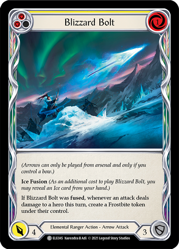 Blizzard Bolt (Yellow) [ELE045] 1st Edition Normal - Duel Kingdom