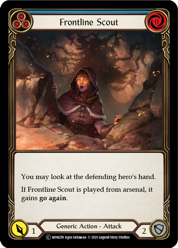 Frontline Scout (Blue) [U-MON274] Unlimited Normal - Duel Kingdom