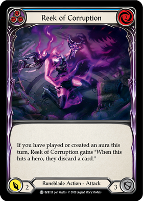 Reek of Corruption (Blue) [EVR115] 1st Edition Normal - Duel Kingdom
