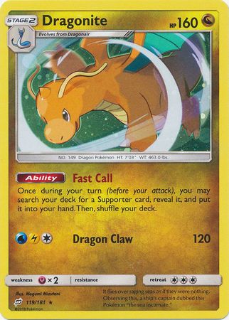 Dragonite (119/181) (Cosmos Holo) [Sun & Moon: Team Up] - Duel Kingdom