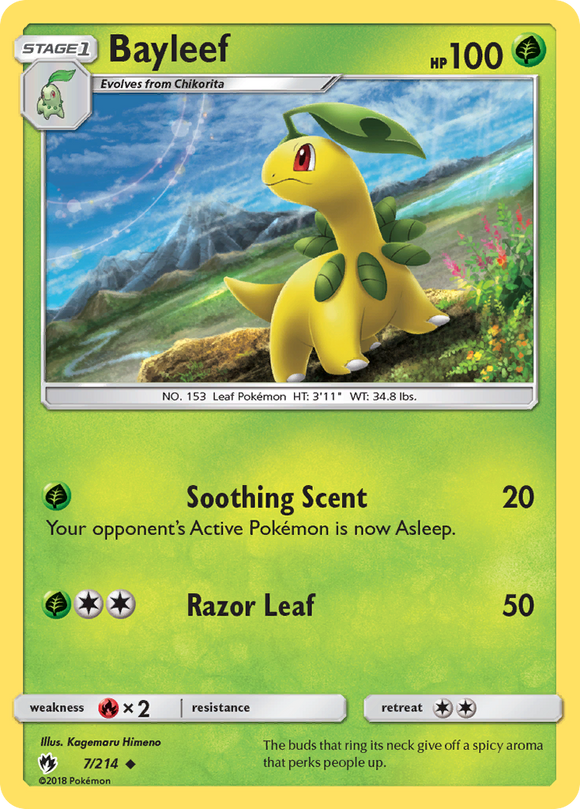 Bayleef (7/214) [Sun & Moon: Lost Thunder] - Duel Kingdom