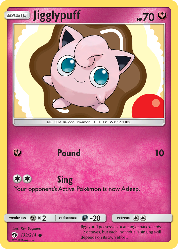 Jigglypuff (133/214) [Sun & Moon: Lost Thunder] - Duel Kingdom