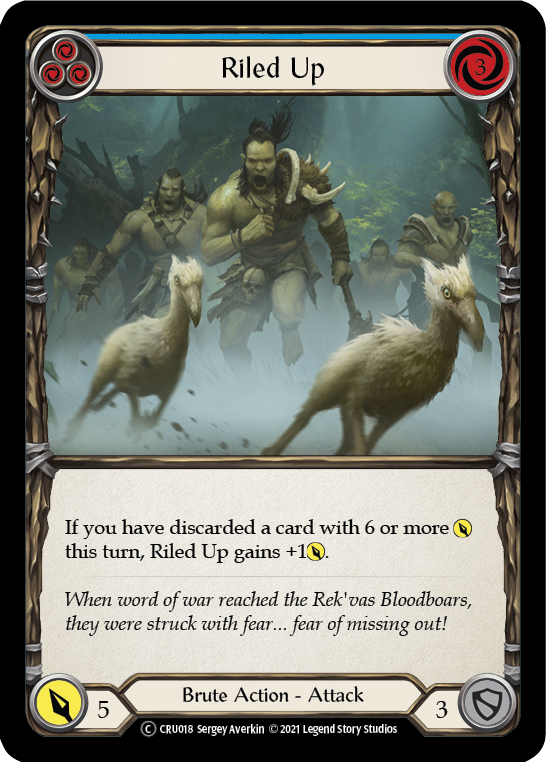 Riled Up (Blue) [CRU018] Unlimited Normal - Duel Kingdom