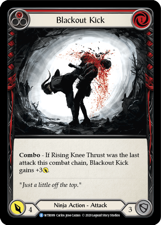 Blackout Kick (Red) [WTR089] Unlimited Rainbow Foil - Duel Kingdom