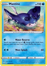 Mantine (052/202) [SWSH01: Sword & Shield Base Set] - Duel Kingdom