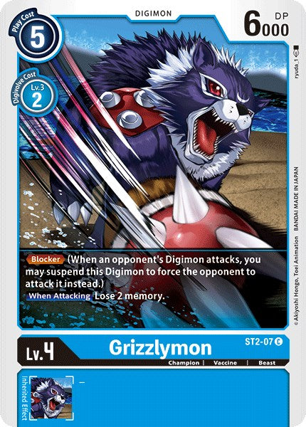 Grizzlymon [ST2-07] [Starter Deck 02: Cocytus Blue] Normal