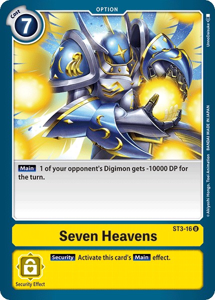 Seven Heavens [ST3-16-U] [Starter Deck 03: Heaven's Yellow] Normal