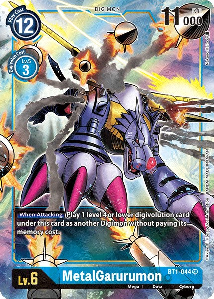 MetalGarurumon - BT1-044 (Alternate Art) [BT1-044] [Release Special Booster] Foil