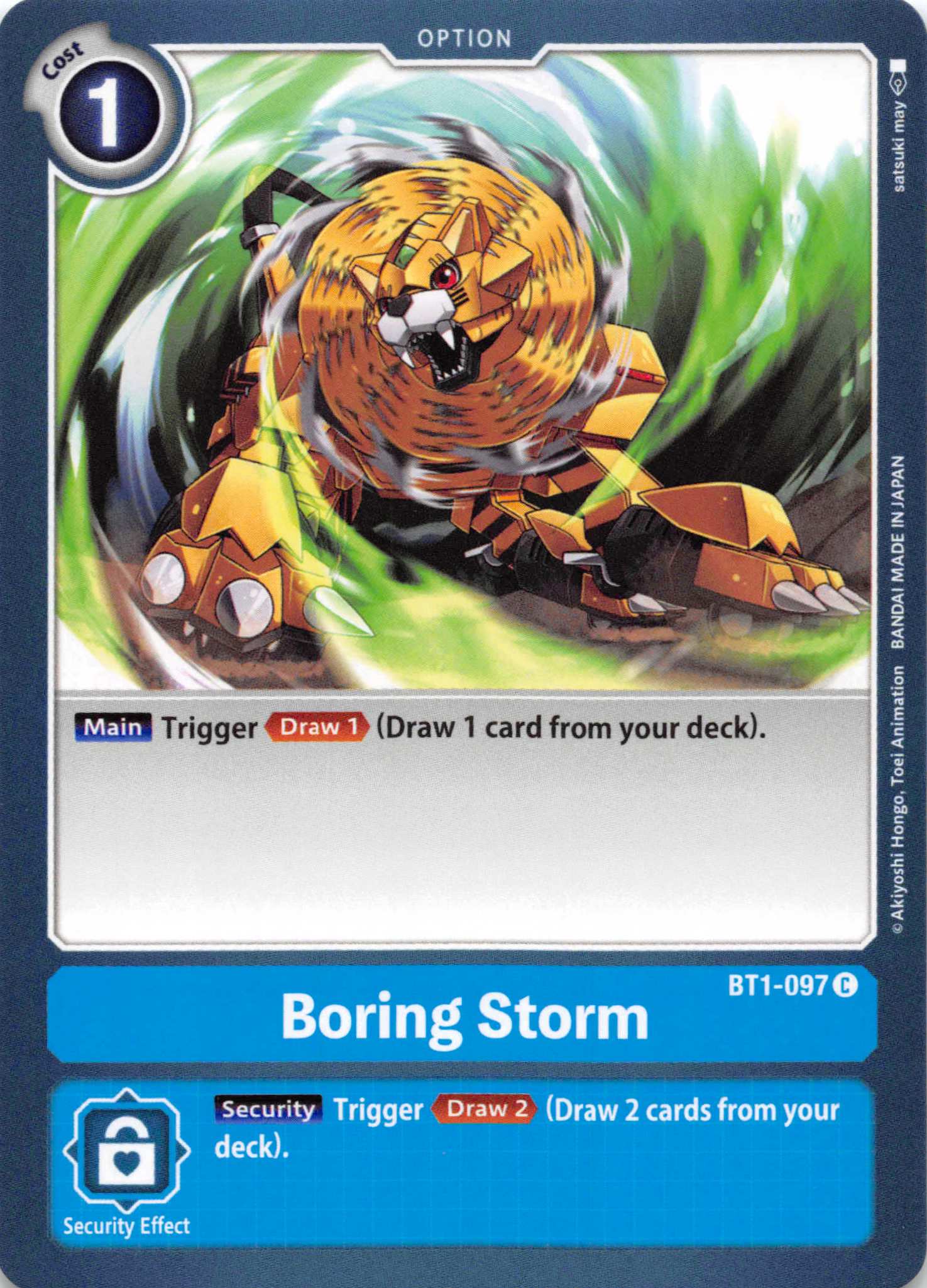 Boring Storm [BT1-097] [Release Special Booster] Normal