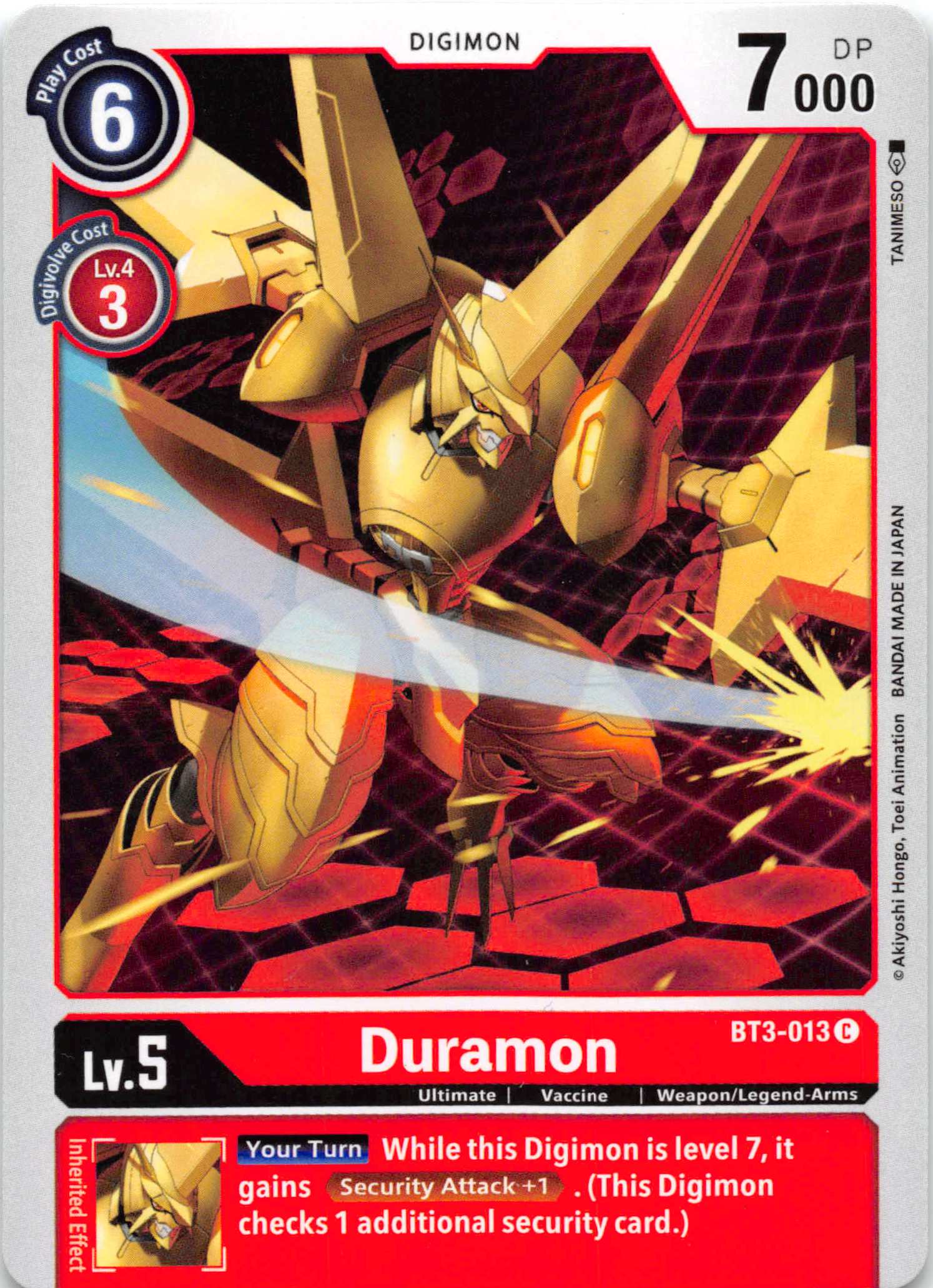 Duramon [BT3-013] [Release Special Booster] Normal