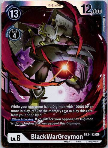 BlackWarGreymon [BT2-112] [Release Special Booster] Foil
