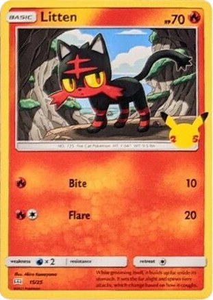 Litten [15/25] - McDonalds Collection 2021 Holofoil