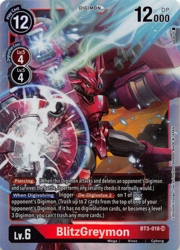 BlitzGreymon [BT3-018] [Release Special Booster] Foil