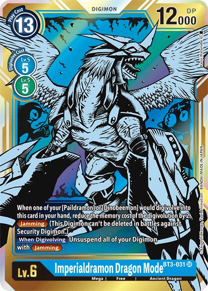 Imperialdramon Dragon Mode (Alternate Art) [BT3-031] [Release Special Booster] Foil