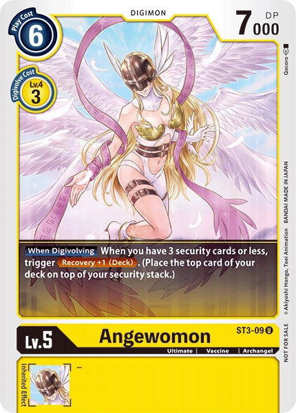 Angewomon - ST3-09 (Tamer Battle Pack 1) [ST3-09-U] [Starter Deck 03: Heaven's Yellow] Normal
