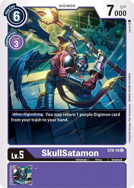 SkullSatamon [ST6-10] [Starter Deck 06: Venomous Violet] Normal