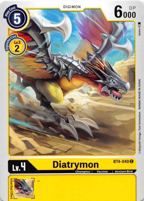 Diatrymon [BT4-040] [Great Legend] Normal