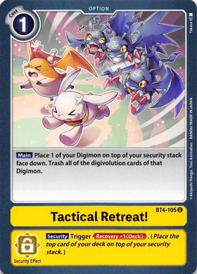Tactical Retreat! [BT4-105] [Great Legend] Normal