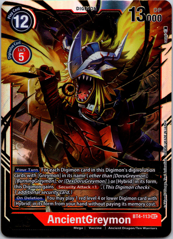 AncientGreymon [BT4-113] [Great Legend] Foil
