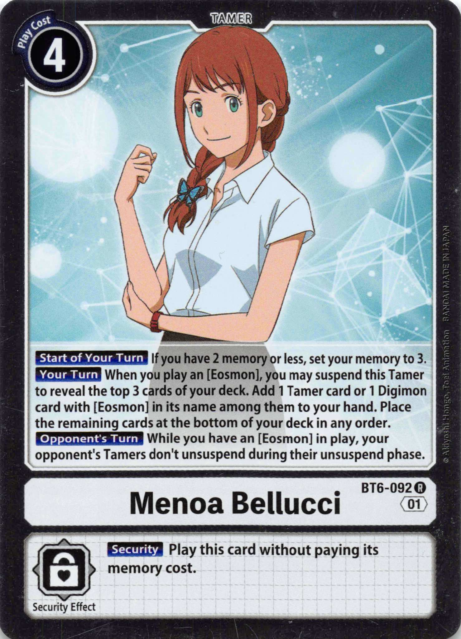 Menoa Bellucci [BT6-092] [Double Diamond] Foil