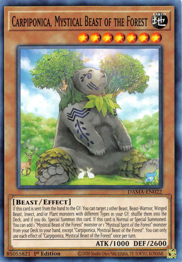 Carpiponica, Mystical Beast of the Forest [DAMA-EN022] Common - Duel Kingdom
