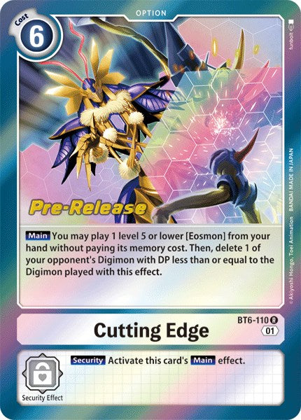 Cutting Edge [BT6-110] [Double Diamond Pre-Release Cards] Normal