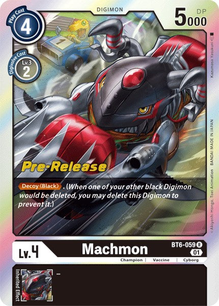 Machmon [BT6-059] [Double Diamond Pre-Release Cards] Normal