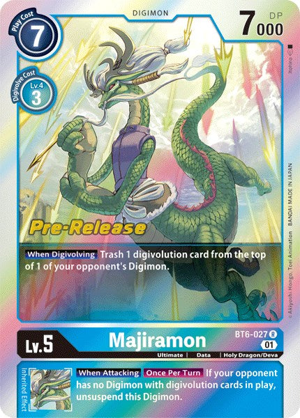 Majiramon [BT6-027] [Double Diamond Pre-Release Cards] Foil