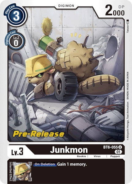 Junkmon [BT6-055] [Double Diamond Pre-Release Cards] Normal