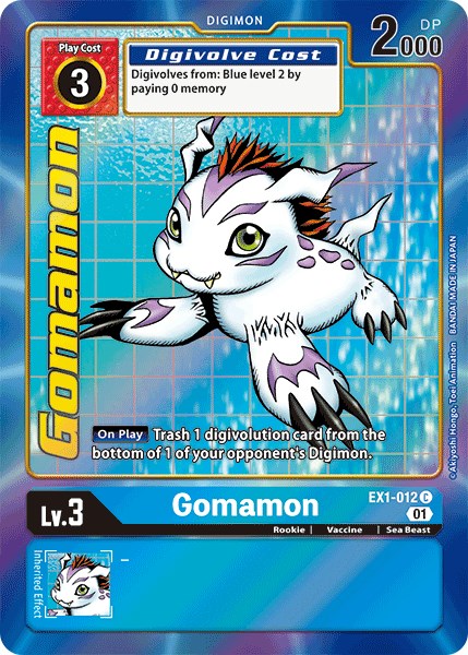 Gomamon (Alternate Art) [EX1-012] [Classic Collection] Foil