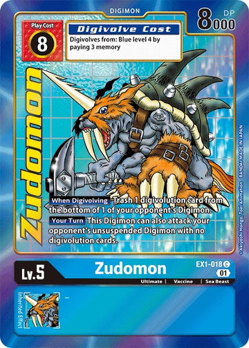 Zudomon (Alternate Art) [EX1-018] [Classic Collection] Foil