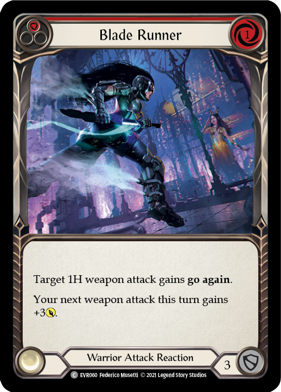 Blade Runner (Red) [EVR060] 1st Edition Normal - Duel Kingdom