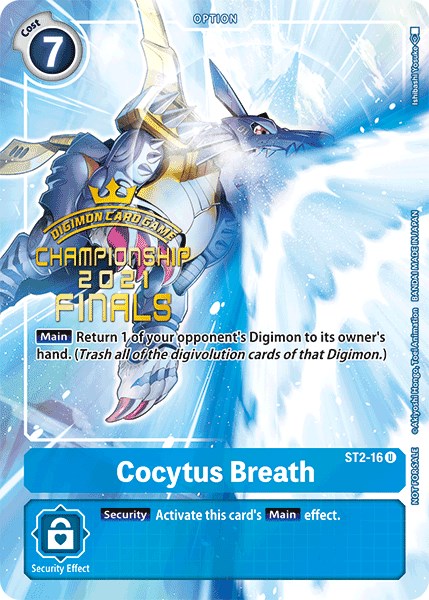 Cocytus Breath (2021 Championship Finals Tamer‘s Evolution Pack) [ST2-16] [Starter Deck 02: Cocytus Blue] Foil