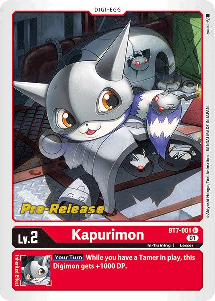 Kapurimon [BT7-001] [Next Adventure Pre-Release Cards] Foil