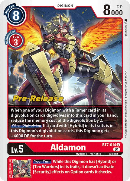 Aldamon [BT7-014] [Next Adventure Pre-Release Cards] Foil