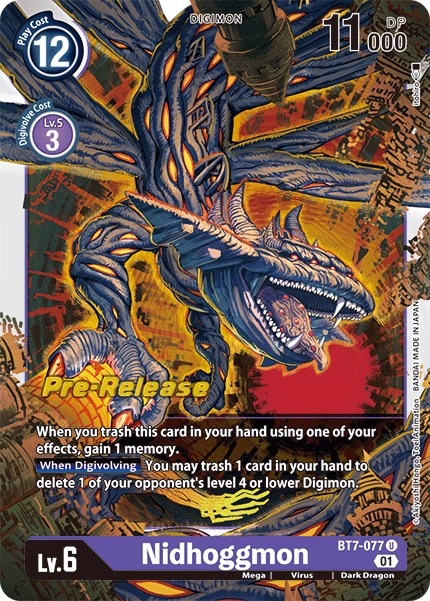 Nidhoggmon [BT7-077] [Next Adventure Pre-Release Cards] Foil