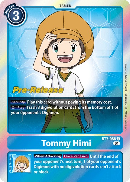 Tommy Himi [BT7-086] [Next Adventure Pre-Release Cards] Foil