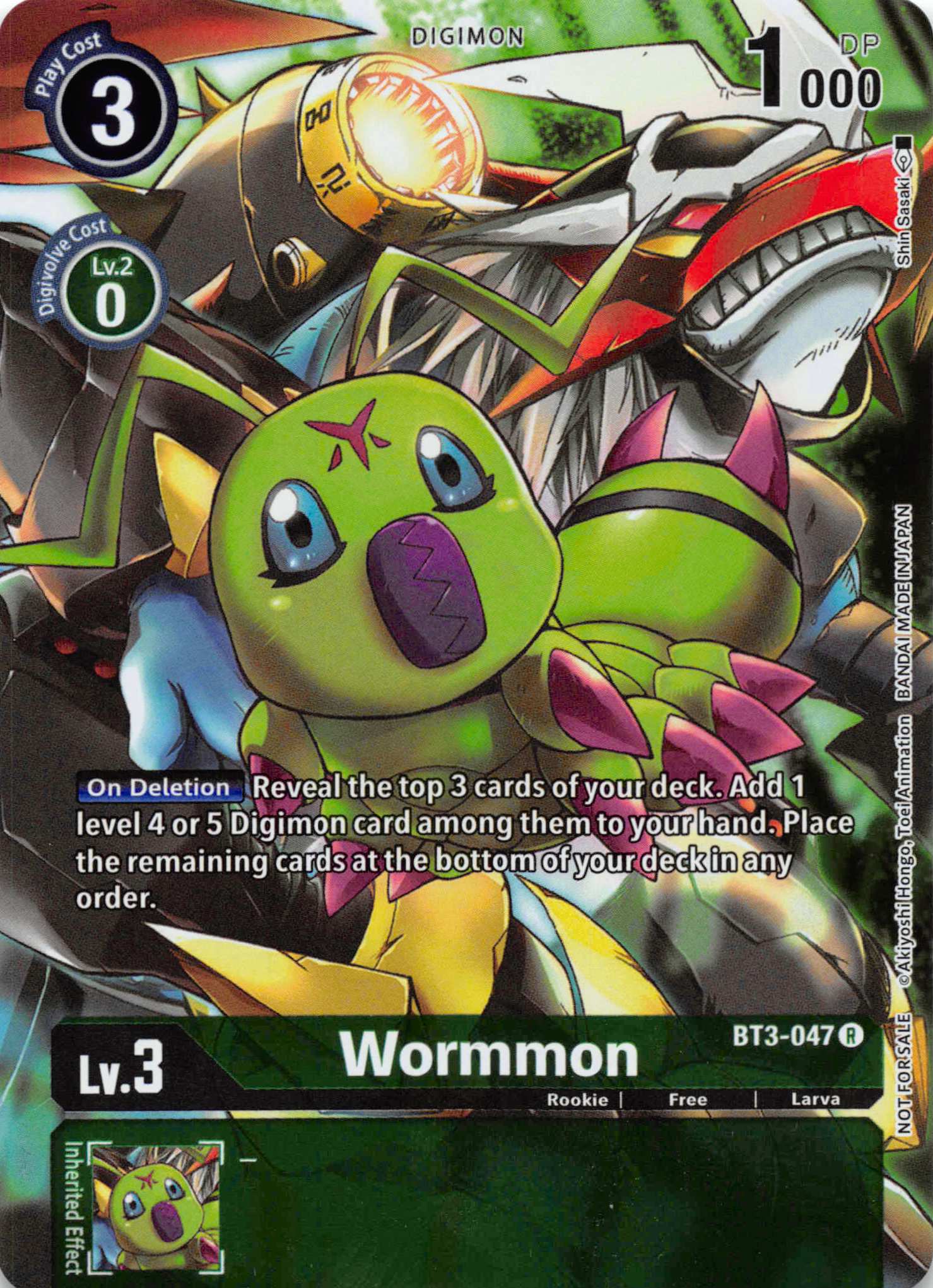 Wormmon (Tamer's Evolution Box 2) [BT3-047] [Release Special Booster] Foil