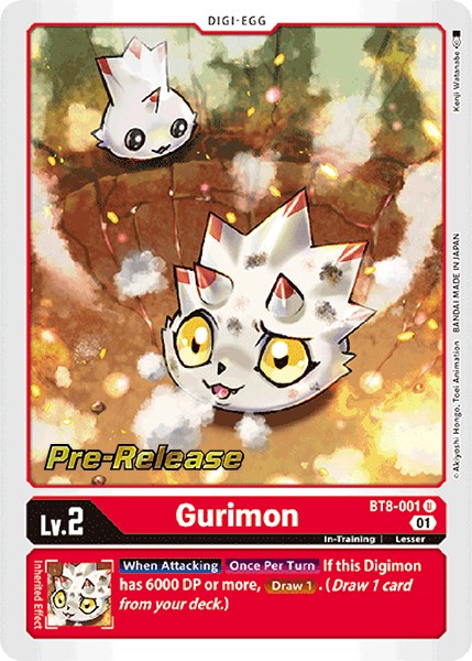 Gurimon [BT8-001] [New Awakening Pre-Release Cards] Foil